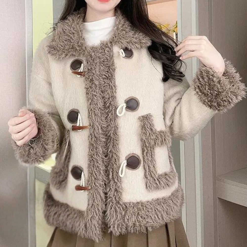Elegante Damen Winterjacke Schwarz