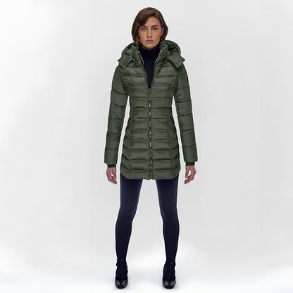 Lange Daunenjacke Warm & Elegant