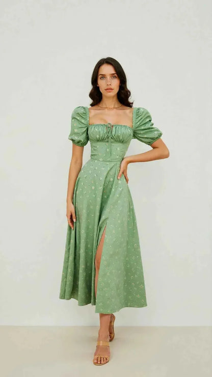 Figurformendes Midi-Kleid Quadratiskleid