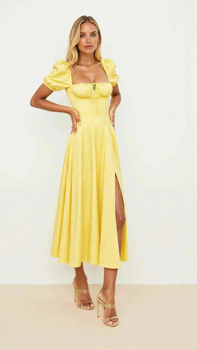 Figurformendes Midi-Kleid Quadratiskleid