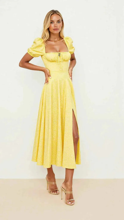 Figurformendes Midi-Kleid Quadratiskleid