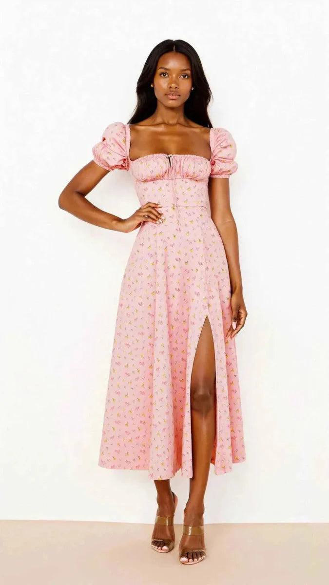 Figurformendes Midi-Kleid Quadratiskleid
