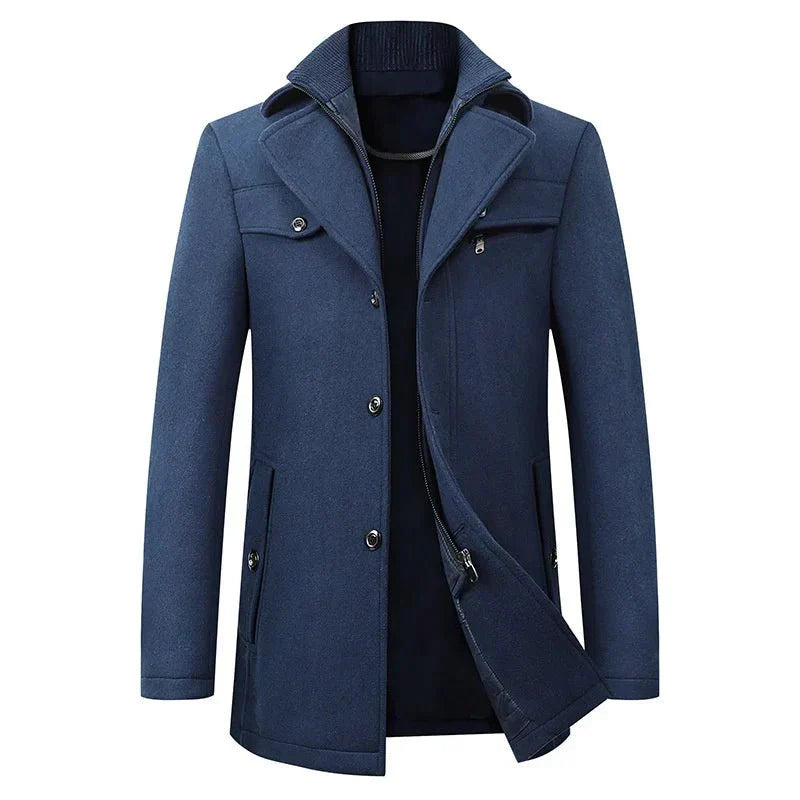 Herren Wintermantel Modern Wasserdicht