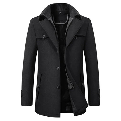 Herren Wintermantel Modern Wasserdicht - IdealeKleiden