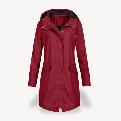 Wasserdichte Damenjacke Kapuzenparka Regenjacke