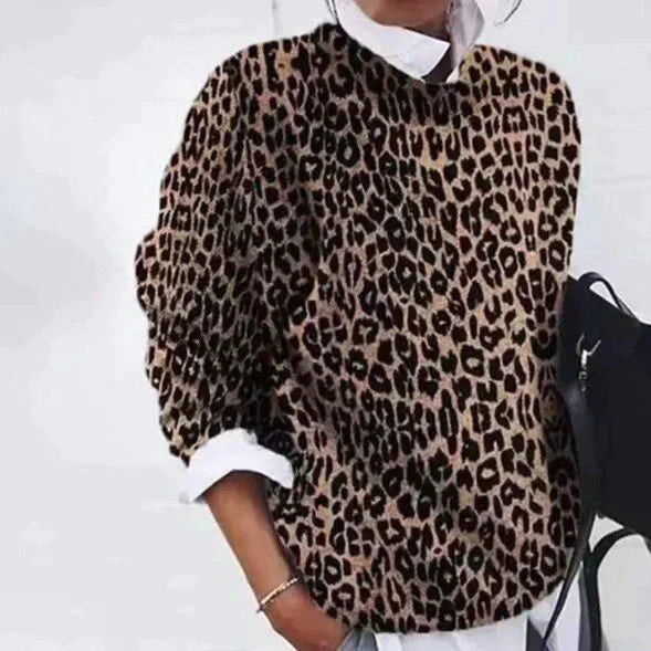 Eleganter Bedruckter Pullover Modern Design