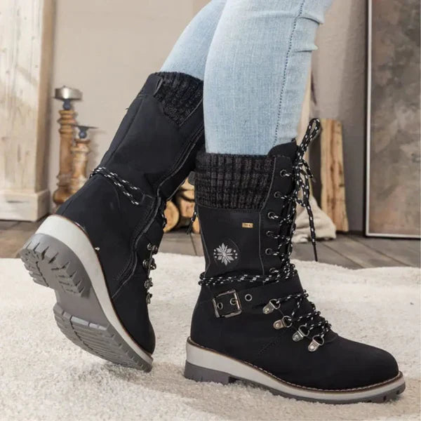Wasserdichte Winterstiefel Damen Warm Komfort Grip