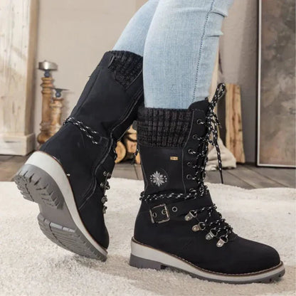 Wasserdichte Winterstiefel Damen Warm Komfort Grip