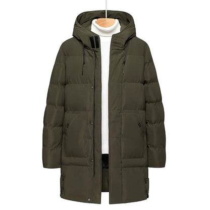 Langer Wintermantel Damen Daunenmantel Warm