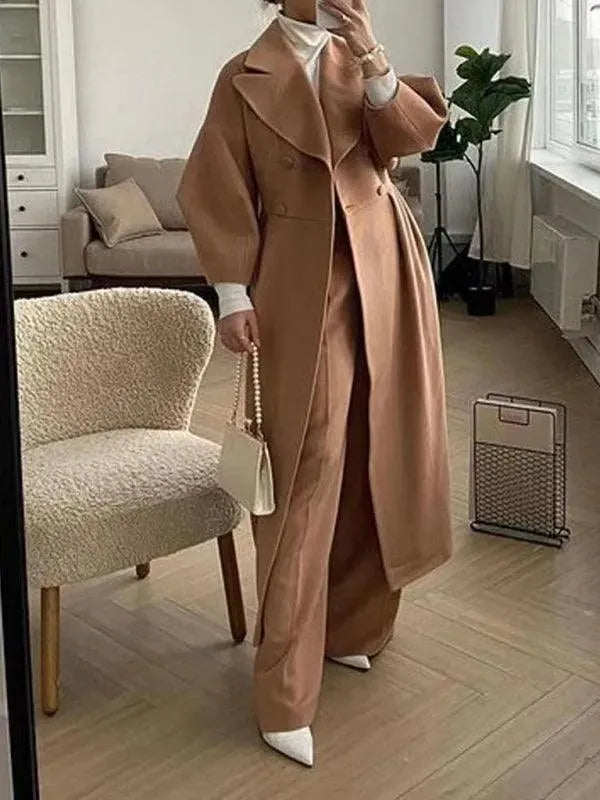 Retro Wollmantel Damen Vintage Stil