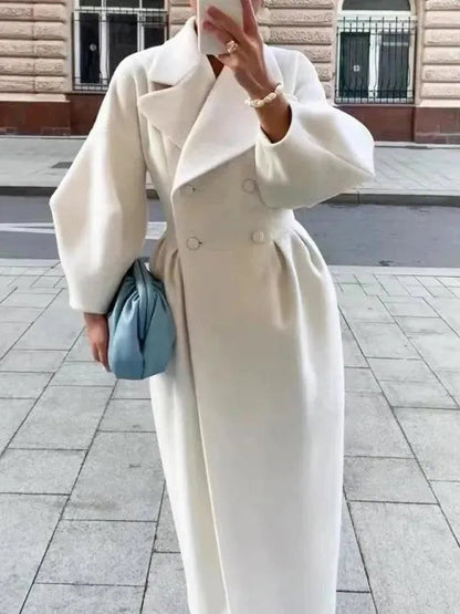 Retro Wollmantel Damen Vintage Stil