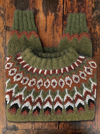 Stylische Frauenpullover Retro Look