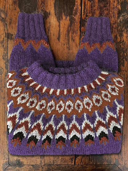 Stylische Frauenpullover Retro Look
