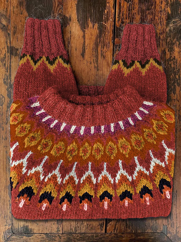 Stylische Frauenpullover Retro Look