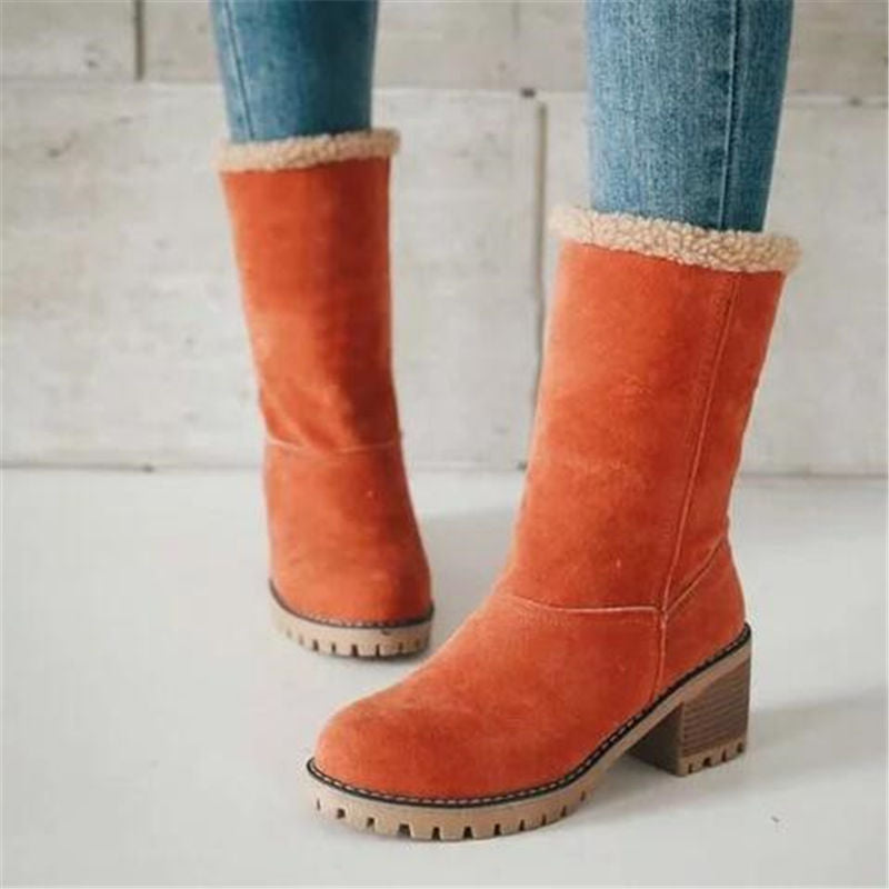Stilvolle Stiefel Mit Blockabsatz - IdealeKleiden
