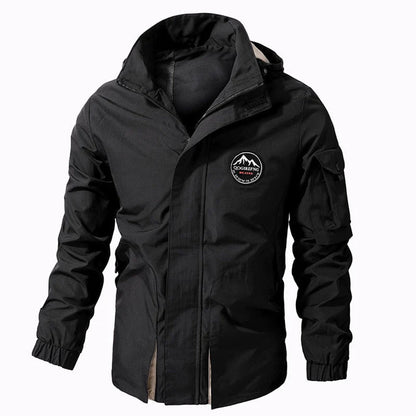 Herren Winterparka Elegant Schwarz
