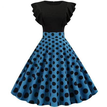 Sommerkleid Rockabilly Style Ärmellos - IdealeKleiden