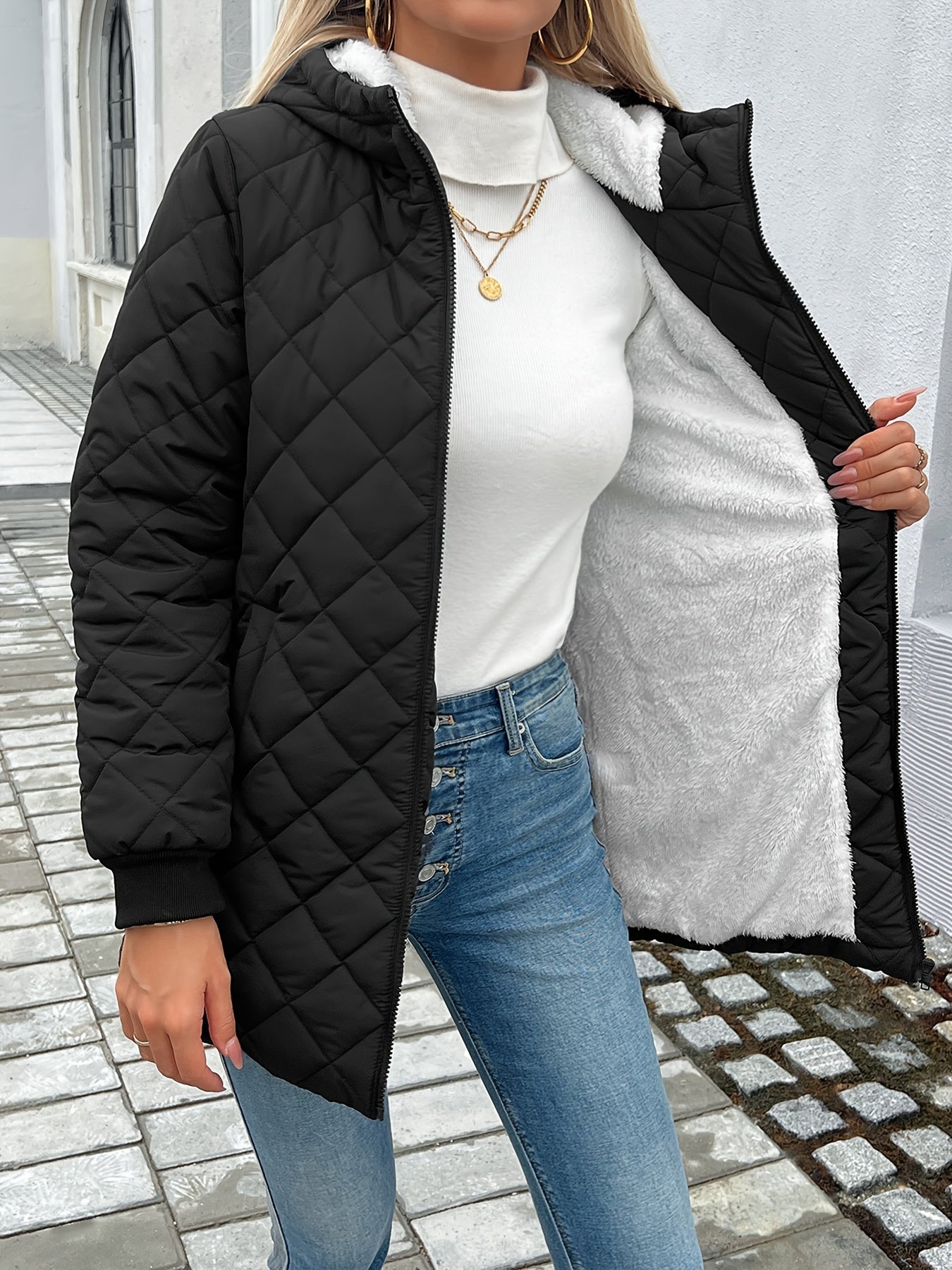 Winterjacke Damen Warm Gepolstert - IdealeKleiden