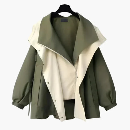 Oversize Freizeitjacke Modern Lagen Look