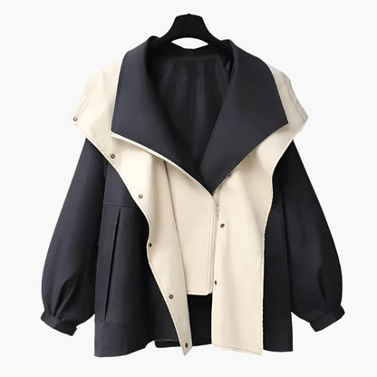 Oversize Freizeitjacke Modern Lagen Look