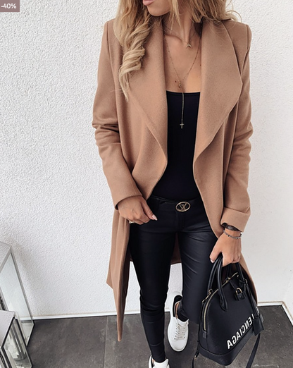 Stylische Damen Winterjacke Elegant Rosa
