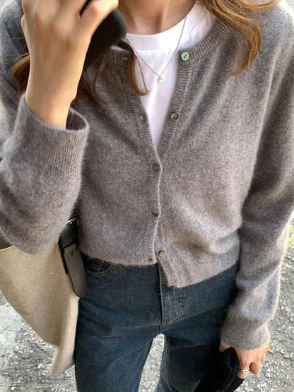 Modische Damen Strickjacke Oversized