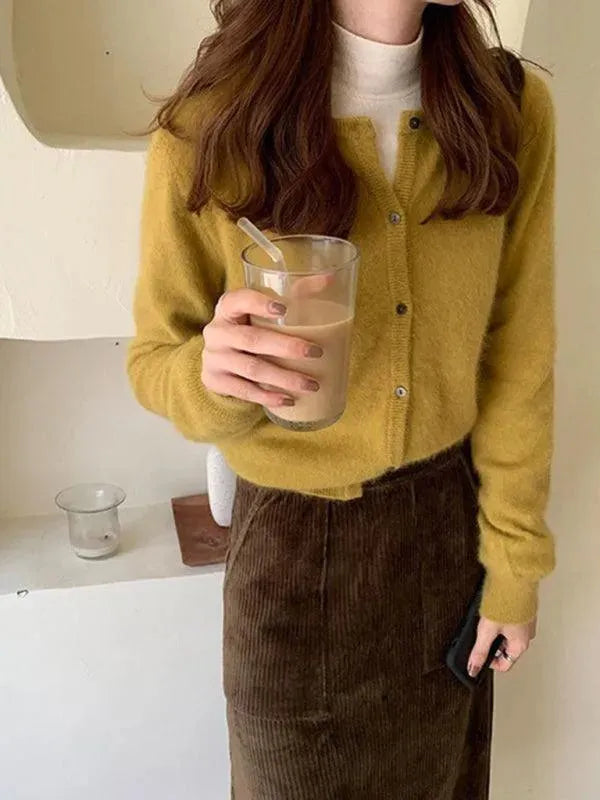 Modische Damen Strickjacke Oversized