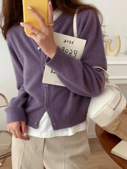Modische Damen Strickjacke Oversized