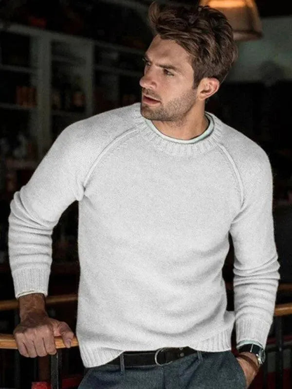Stylischer Herren Pullover Slim Fit Sweatshirt