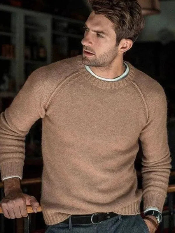 Stylischer Herren Pullover Slim Fit Sweatshirt