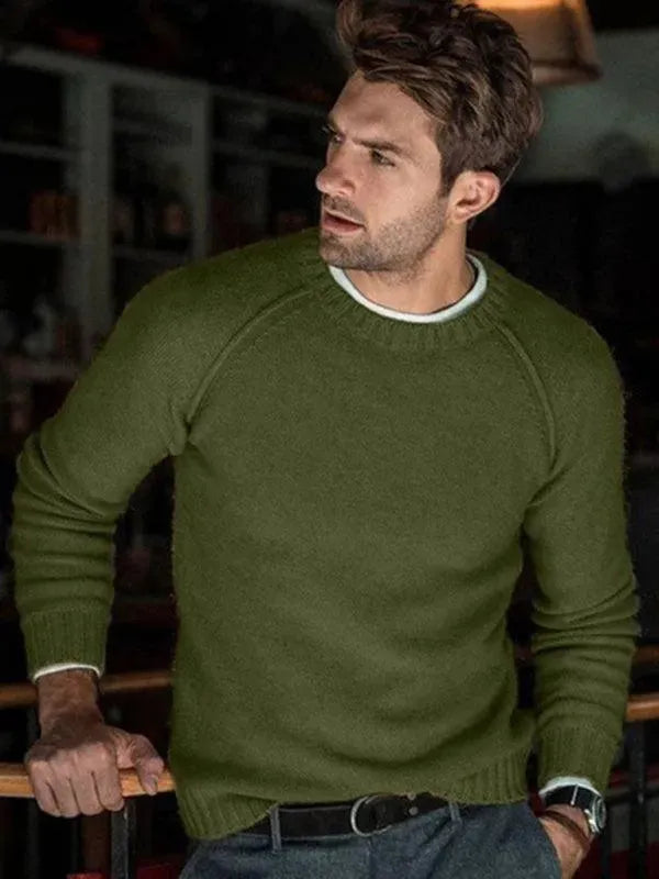 Stylischer Herren Pullover Slim Fit Sweatshirt