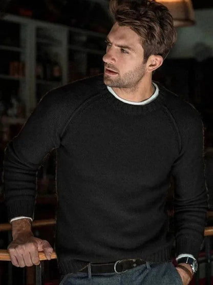 Stylischer Herren Pullover Slim Fit Sweatshirt