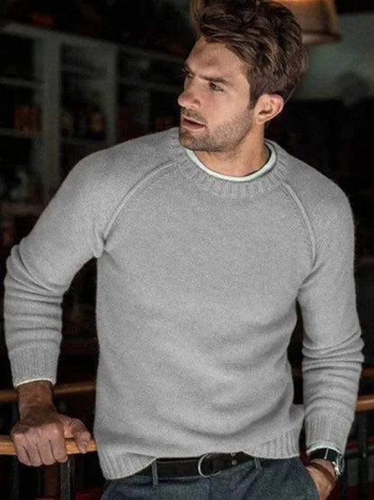Stylischer Herren Pullover Slim Fit Sweatshirt