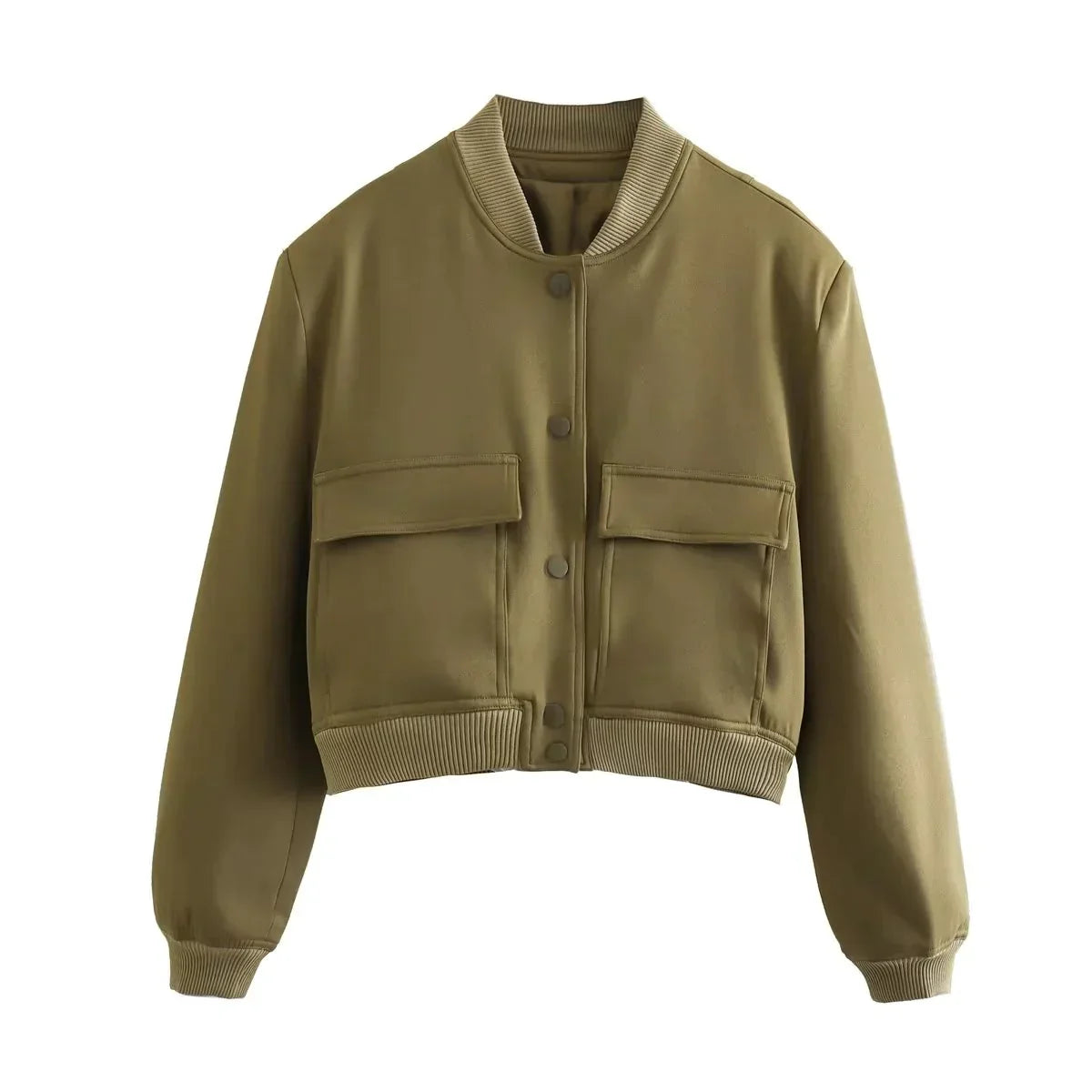 Weiche Velvet-Bomberjacke Damen
