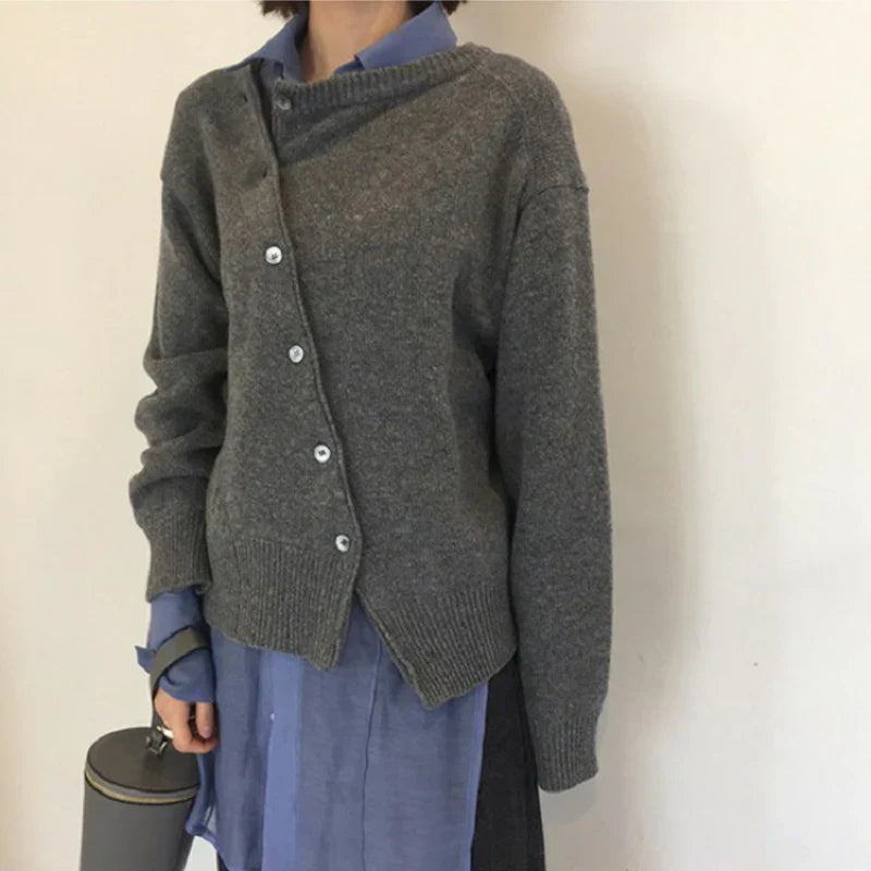 Weiche Damen-Cardigan Kaschmir-Wolle
