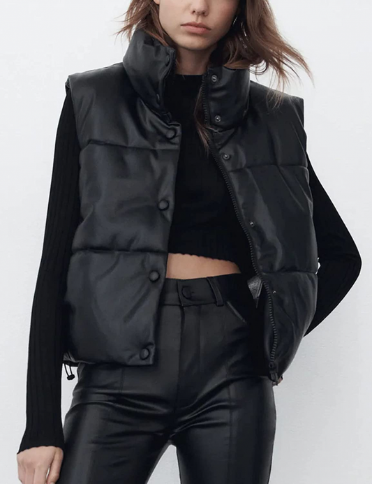 Lederweste Damen Kurz & Chic - IdealeKleiden