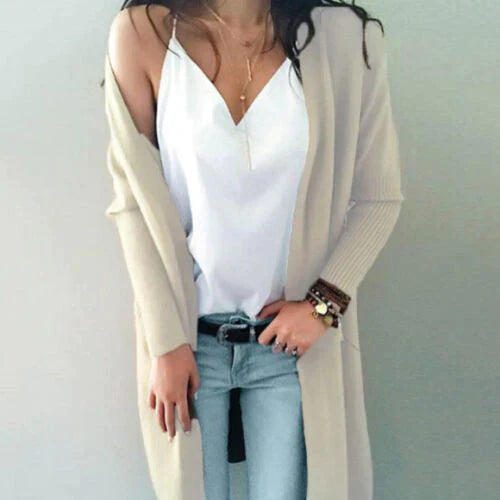 Weiche Damen Cardigans Lang