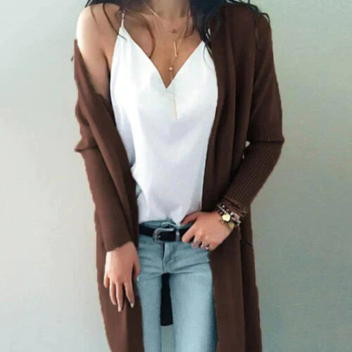 Weiche Damen Cardigans Lang