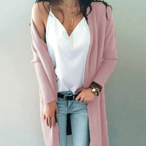 Weiche Damen Cardigans Lang