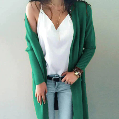 Weiche Damen Cardigans Lang