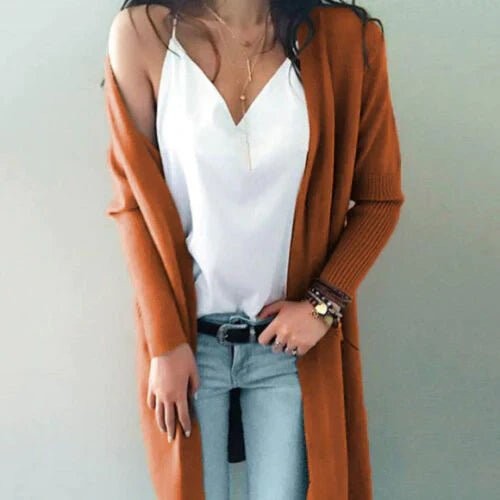 Weiche Damen Cardigans Lang