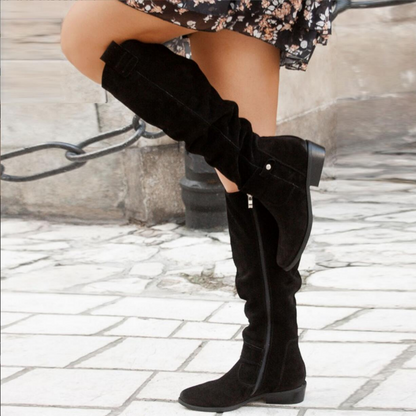 Elegante Damenstiefel Rutschfest Schwarz