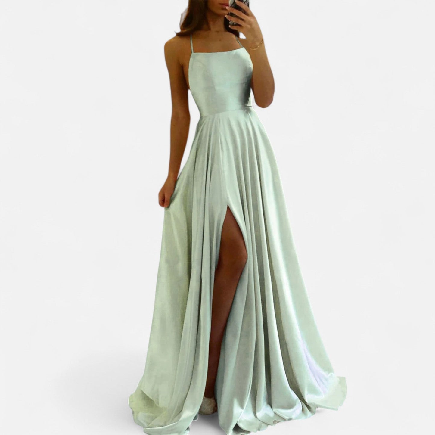 Damen Sommerkleid Ärmellos Elegant Maxi-Formal