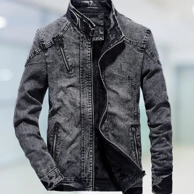 Herren Jeansjacke Relaxed Fit Baumwolle Trendy