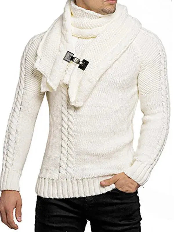 Moderner Herren Pullover Strick Twist Design