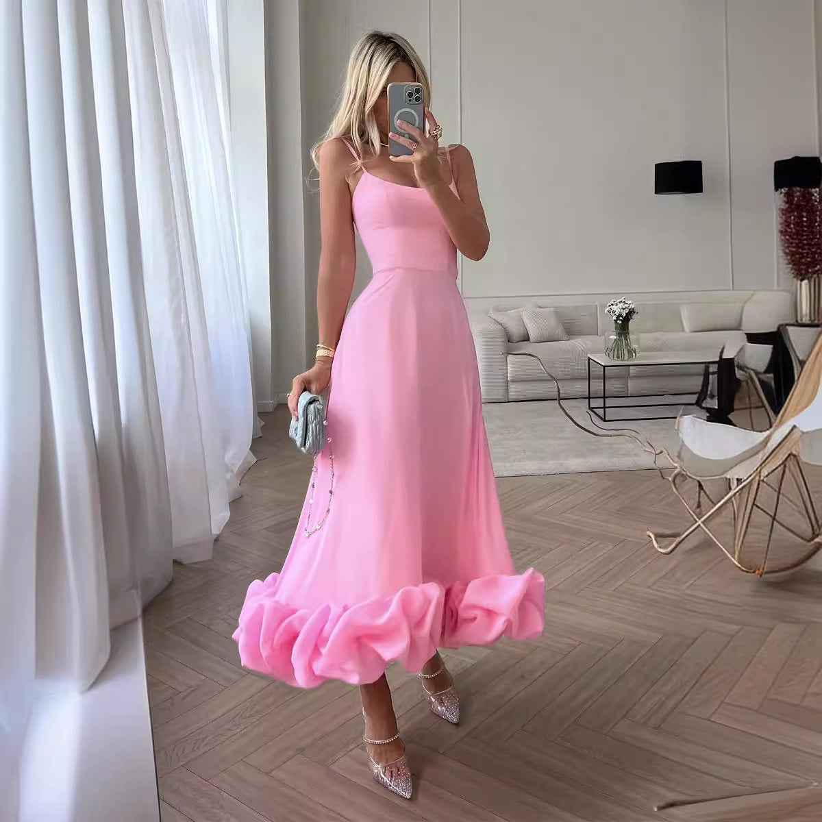 Glamouröses Pailletten-Kleid Damen Party