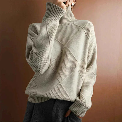 Einfacher Rollkragen Pullover
