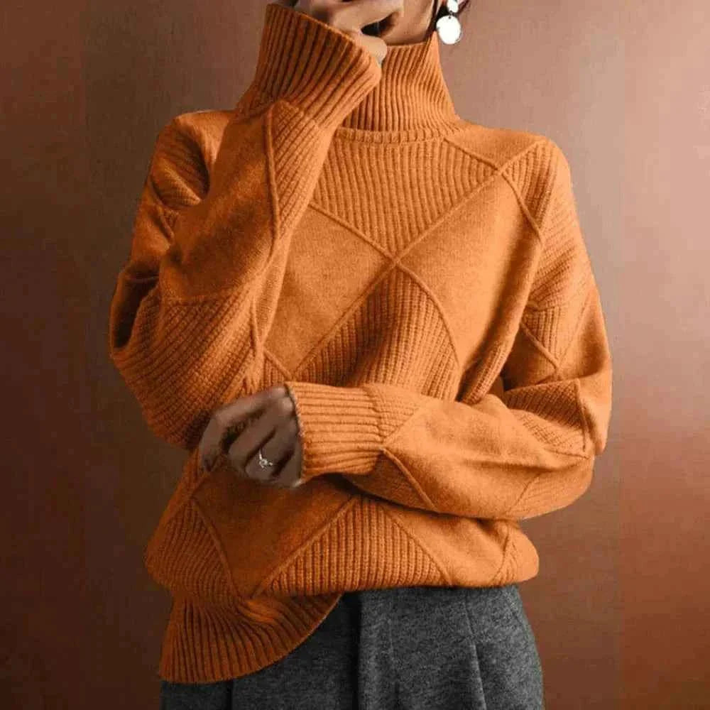 Einfacher Rollkragen Pullover