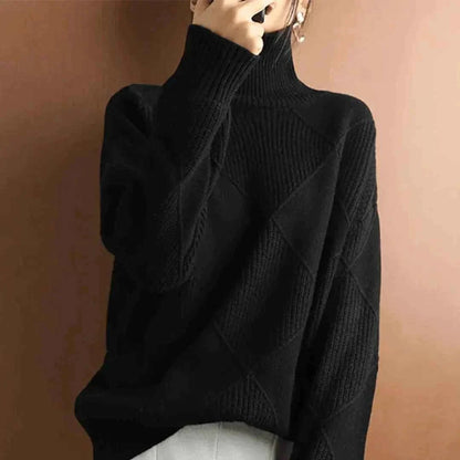 Einfacher Rollkragen Pullover