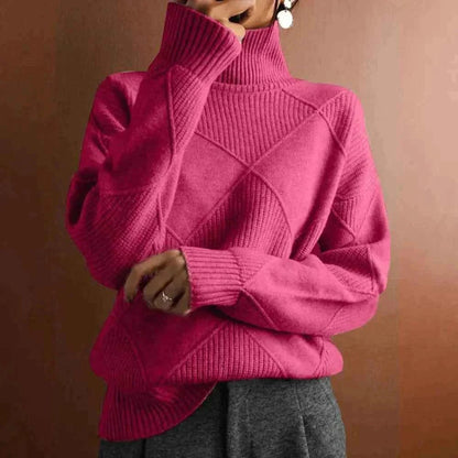 Einfacher Rollkragen Pullover